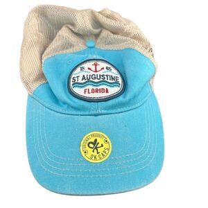 St Augustine FL Florida Stay Salty Hat DK Caps Slouch Mesh Trucker Snap Back